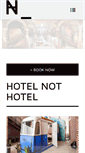 Mobile Screenshot of hotelnothotel.com